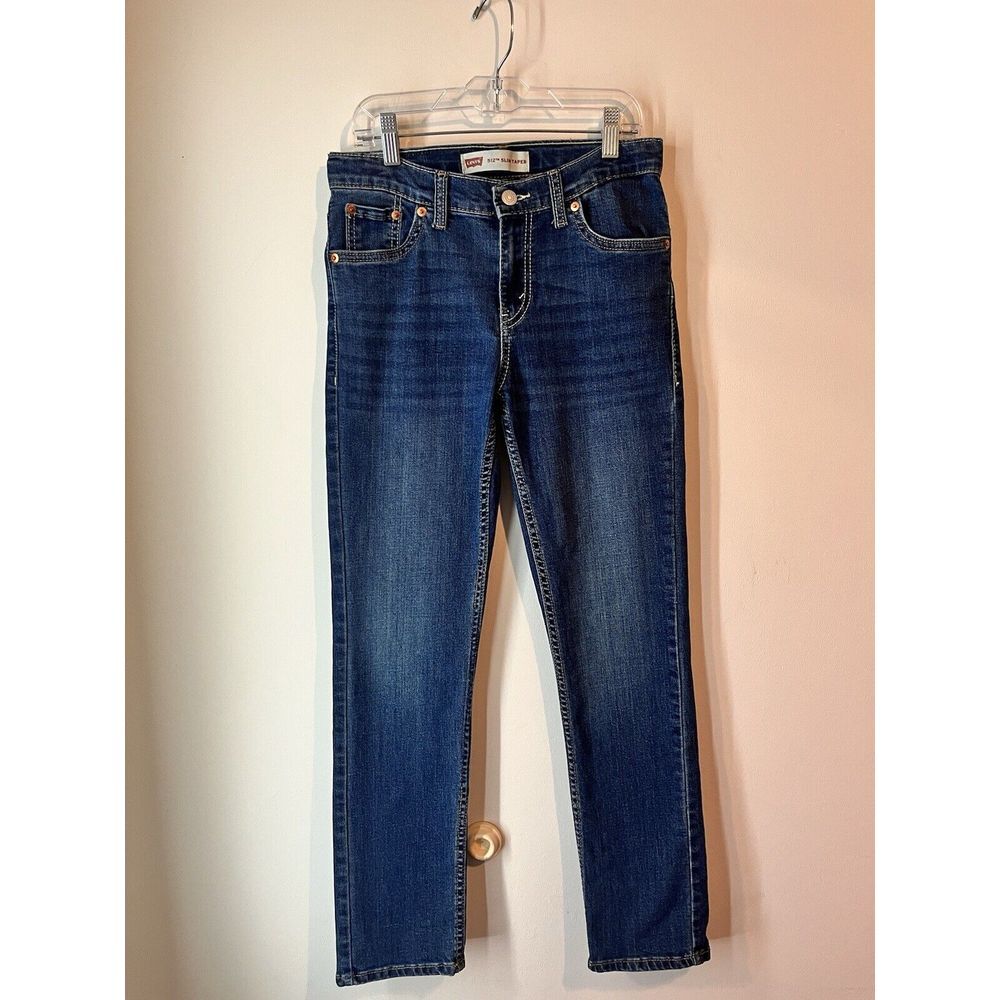 Levis 512 Slim Taper Dark Wash Jeans Size 14‎ Reg Stretch 27 X 29